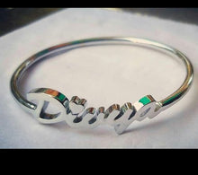 Load image into Gallery viewer, Single Name Bangle