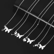 Load image into Gallery viewer, Butterfly Initial Necklace
