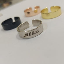 Load image into Gallery viewer, Adjustable Name Ring
